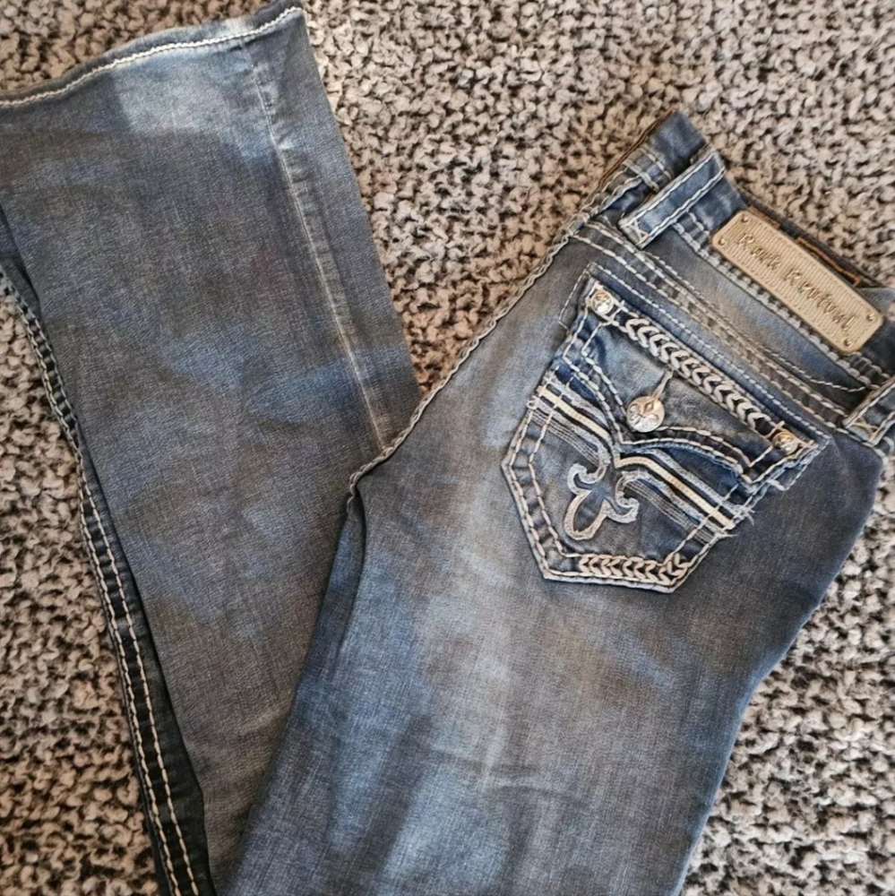 Rock Revival Size 28 Monica Boot Cut, 30 length jeans
